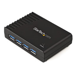 Startech Hub USB 3.0 4 Puertos Tipo A SuperSpeed 5 Gbps Compatible PC Mac ST4300USB3EU