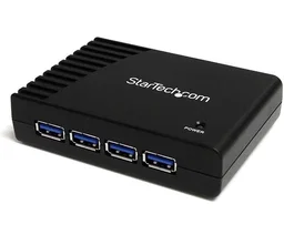 StarTech.com Hub USB 3.2 Gen 1 4 Puertos Type-A Negro 5000 Mbit/s para PC Mac