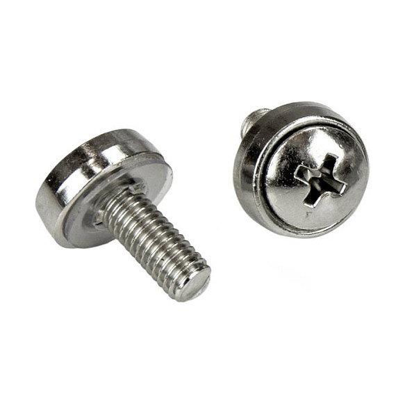 StarTech.com Kit de 100 Tornillos de Montaje M5 y Tuercas de Jaula, Plata StarTech.com Kit de 100 Tornillos de Montaje M5 y Tuercas de Jaula, Plata