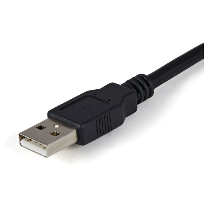 StarTech.com Cable USB a 2 Puertos Serie RS232 DB9 Negro ICUSB2322F