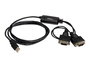 StarTech.com Adaptador USB a 2 Puertos Serie RS-232 DB9, Cable de 1.8m, Compatible con Windows, Linux, macOS (USB2SERIALDB9)