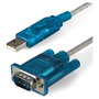 StarTech Cable Adaptador USB a Puerto Serie Serial RS232 DB9 ICUSB232SM3 0,9 m