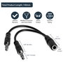 Adaptador Audio Jack Startech MUYHSFMM Negro 0,13 m