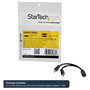 Adaptador Audio Jack Startech MUYHSFMM Negro 0,13 m