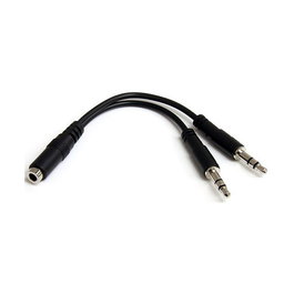 Adaptador Audio Jack Startech MUYHSFMM Negro 0,13 m
