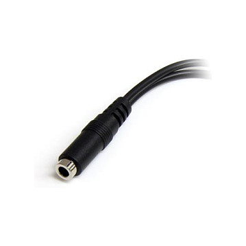 Adaptador Audio Jack Startech MUYHSFMM Negro 0,13 m Adaptador Audio Jack Startech MUYHSFMM Negro 0,13 m