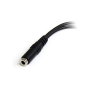 Adaptador Audio Jack Startech MUYHSFMM Negro 0,13 m