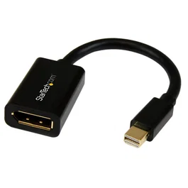 StarTech.com Adaptador Mini DisplayPort a DisplayPort 4K UHD - Conversor mDP a DP 1.2 Macho a Hembra 0.15m - Cable de Video 3840x2400