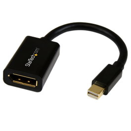 StarTech.com Adaptador Mini DisplayPort Macho a DisplayPort Hembra MDP2DPMF6IN Negro