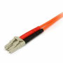 Startech Cable de Fibra Óptica Multimodo Duplex LC-SC 1m Naranja