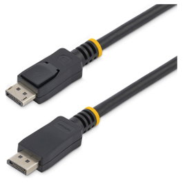 StarTech Cable DisplayPort 1.2 5m Negro, 4K Ultra HD 3840x2400 60Hz, Conectores Macho con Pestillo, Certificado VESA, para Monitor, 5 metros