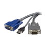 StarTech SVUSBVGA6 Cable KVM USB VGA 2 en 1 Ultra Delgado - 1,8 m