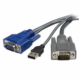 Startech.com Cable KVM Ultra Thin VGA y USB 2-en-1 1.8m SVxxxDUSB