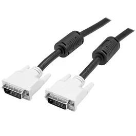StarTech.com Cable DVI-D de Doble Enlace 2m Macho a Macho Negro/Blanco