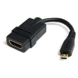 StarTech.com Adaptador Cable HDMI a Micro HDMI 0.127m - HDMI 1.4 Hembra a Micro HDMI Macho - 4K 30Hz - 3D - ARC