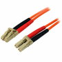 Startech Cable de fibra óptica OM2 multimodo LC a LC de 2 m Naranja