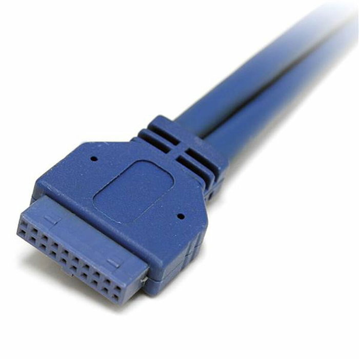 StarTech.com Cabezal Bracket de 2 puertos USB 3.0 SuperSpeed con conexión a Placa Base, Azul