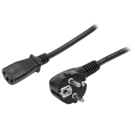 StarTech.com Cable de Alimentación para Ordenador, 2m, EU Schuko a C13, 18AWG, 10A 250V, Negro