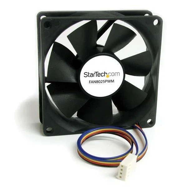 StarTech.com Ventilador para Chasis PC 80x25mm, Conector PWM, 8cm, Negro StarTech.com Ventilador para Chasis PC 80x25mm, Conector PWM, 8cm, Negro