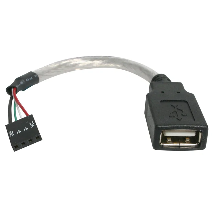 StarTech.com Cable Adaptador Extensor USB 2.0 a IDC 4 Pines Hembra a Hembra 15cm para Placa Base Gris StarTech.com Cable Adaptador Extensor USB 2.0 a IDC 4 Pines Hembra a Hembra 15cm para Placa Base Gris