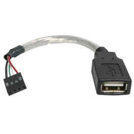 Startech Cable Adaptador USB 2.0 A Hembra a IDC 4 Pines para Placa Base 15cm