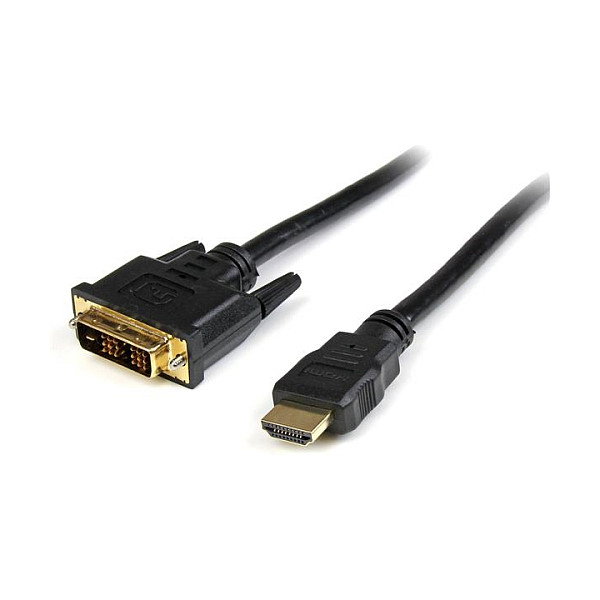 Startech Cable HDMI a DVI-D de 5m, Macho a Macho, Negro