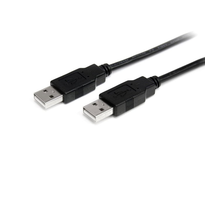 Startech Cable USB 2.0 Tipo A Macho a Macho de 1 metro (1 m), Negro, Alta velocidad hasta 480 Mbps Startech Cable USB 2.0 Tipo A Macho a Macho de 1 metro (1 m), Negro, Alta velocidad hasta 480 Mbps