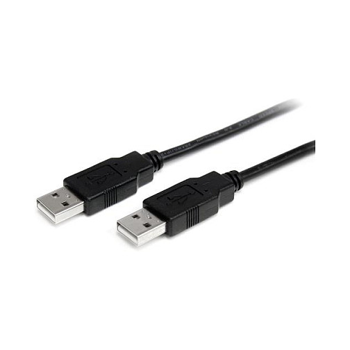 StarTech.com Cable USB 2.0 de 2m, USB A a USB A Macho, Negro, USB2AA2m