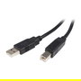 StarTech Cable USB 2.0 A a B Macho/Macho Negro 0.5 m (50 cm) para Impresora, 1 Pieza