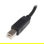 StarTech Cable USB 2.0 A a B Macho/Macho Negro 0.5 m (50 cm) para Impresora, 1 Pieza