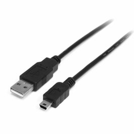 StarTech Cable USB 2.0 de 2m, USB A a Mini USB B, Negro