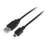 Startechcom Cable USB 2.0 Tipo A a Mini USB B de 2 metros USB2HABM2M para Cámaras y Dispositivos