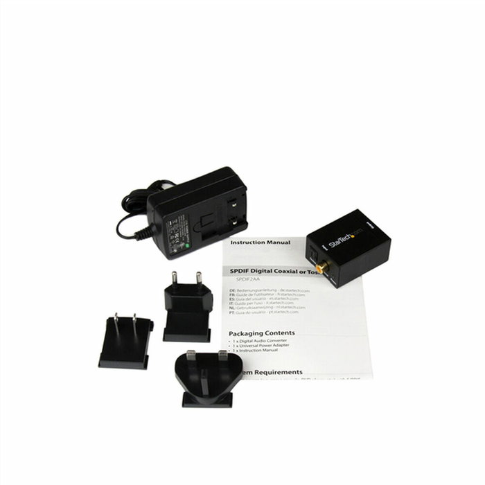 Conversor/Adaptador Startech UNIRAILS2U Audio Negro Conversor/Adaptador Startech UNIRAILS2U Audio Negro