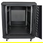 StarTech Armario Rack para Servidores 12U 19" con Ruedas, Cerradura, 4 Postes, 800 kg de Carga, Bastidor Independiente, Negro, 900 mm de Profundidad