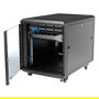 StarTech Armario Rack para Servidores 12U 19" con Ruedas, Cerradura, 4 Postes, 800 kg de Carga, Bastidor Independiente, Negro, 900 mm de Profundidad