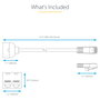 Cable de Red Rígido UTP Categoría 6 Startech RJ45SPLITTER 0,33 m
