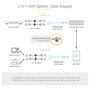 Cable de Red Rígido UTP Categoría 6 Startech RJ45SPLITTER 0,33 m