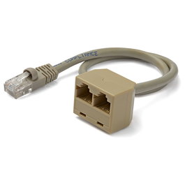 Cable de Red Rígido UTP Categoría 6 Startech RJ45SPLITTER 0,33 m