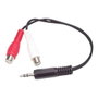 Startech Cable Adaptador de Audio 3,5 mm Mini Jack Macho a 2 RCA Hembra 15 cm