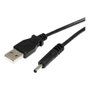 StarTech.com Cable Adaptador Alimentación USB A a Conector Coaxial 5V DC - 91cm - CAB095UB