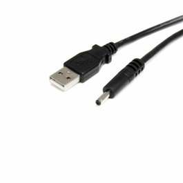 StarTech.com Cable Adaptador de Alimentación USB A a Barrel Tipo H 5V DC, 0,9 m, Negro