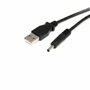 StarTech.com Cable Adaptador de Alimentación USB A a Barrel Tipo H 5V DC, 0,9 m, Negro