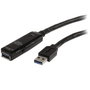 StarTech Cable Extensor Alargador Activo USB 3.0 Tipo A a Tipo A USB3AAEXT10M - 10 m - Hasta 5 Gbps - Blindado - Plug and Play