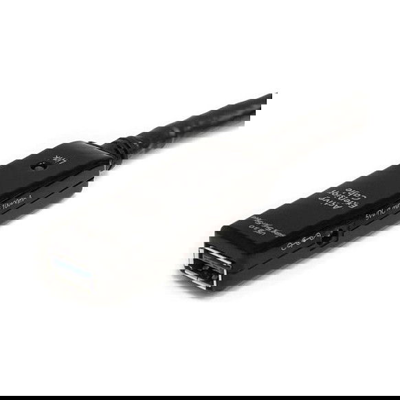 StarTech Cable Activo Extensor USB 3.0 SuperSpeed de 10 metros (USB-A Macho a Hembra) Negro - USB 3.2 Gen 1 - 5 Gbit/s