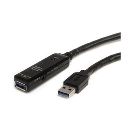 StarTech Cable Activo Extensor USB 3.0 SuperSpeed de 10 metros (USB-A Macho a Hembra) Negro - USB 3.2 Gen 1 - 5 Gbit/s