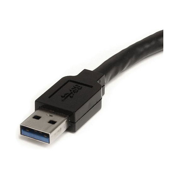StarTech Cable Activo Extensor USB 3.0 SuperSpeed de 10 metros (USB-A Macho a Hembra) Negro - USB 3.2 Gen 1 - 5 Gbit/s