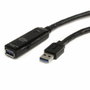 StarTech Cable Extensor Activo USB 3.2 Gen 1 de 10m (Macho a Hembra) - Negro