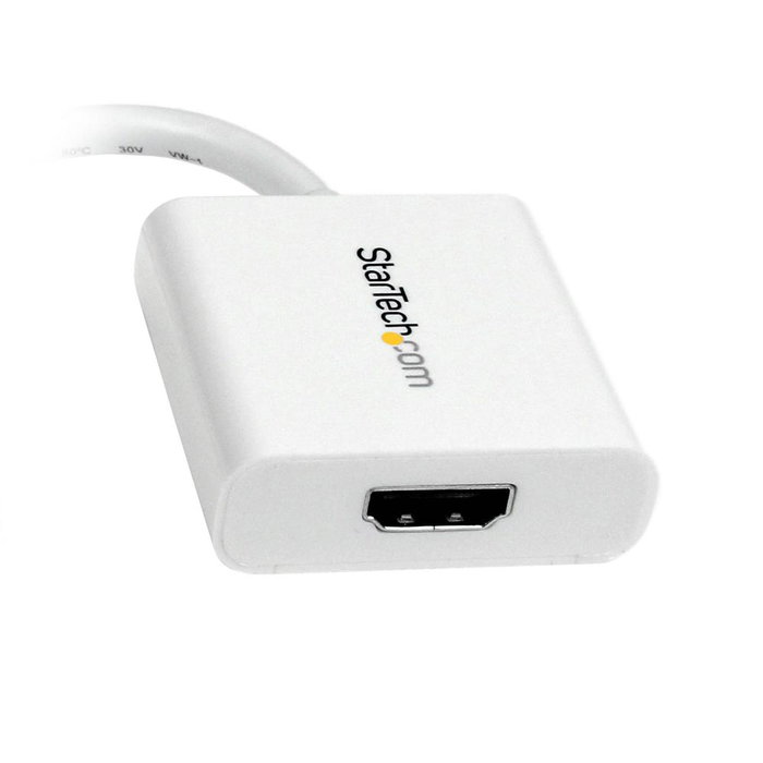 Startech Adaptador Mini-DisplayPort a HDMI MDP2HDW Blanco