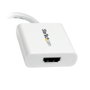 Startech Adaptador Mini-DisplayPort a HDMI MDP2HDW Blanco