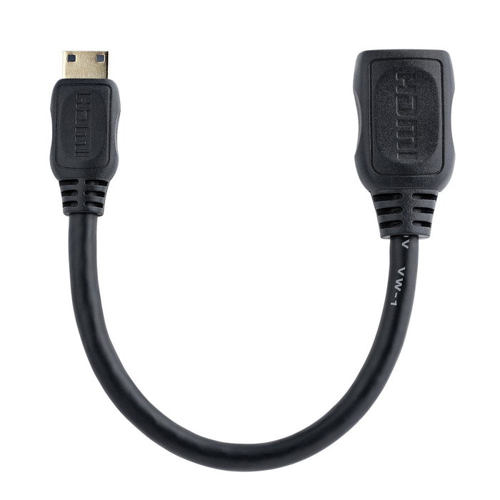 StarTech Adaptador Mini HDMI a HDMI 4K 12,5 cm - Cable para Cámara DSLR, Tablet y Portátil StarTech Adaptador Mini HDMI a HDMI 4K 12,5 cm - Cable para Cámara DSLR, Tablet y Portátil